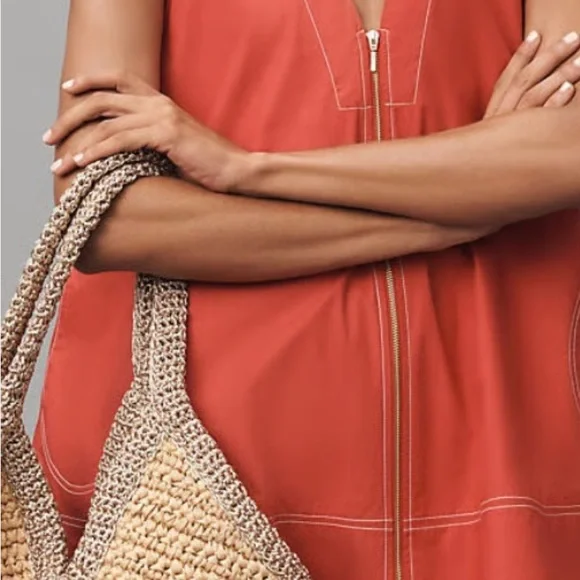 Tipped Angular Straw Tote Bag
By Anthropologie
Color - Straw
NWOT
OVERSIZED - Picture 7 of 7